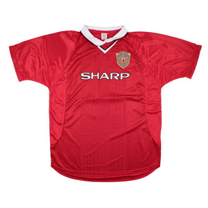 Manchester United 1997-99 European Home Shirt (XL) (Scholes #18) (Excellent)_1