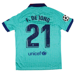 Barcelona 2019-20 Third Shirt (M) De Jong #21 (Excellent)_0