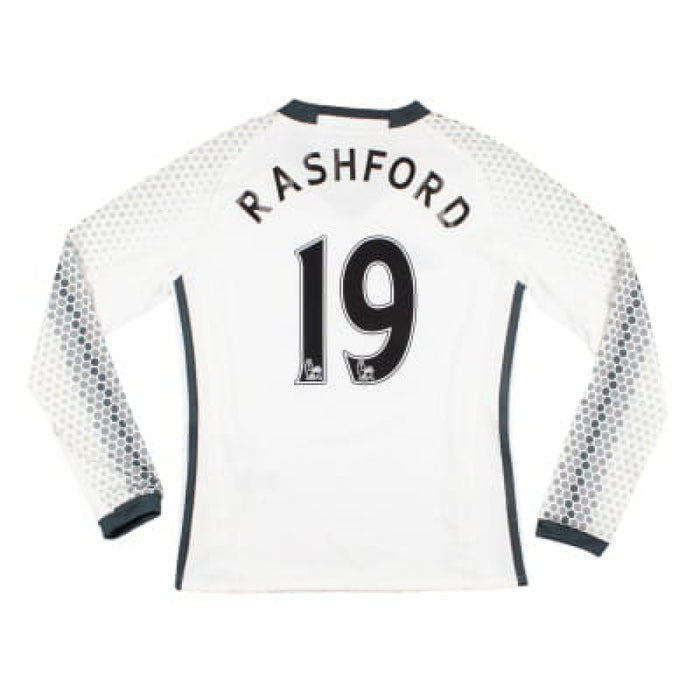 Manchester United 2016-17 Long Sleeve Third Shirt (9-10y) Rashford #19 (Mint)