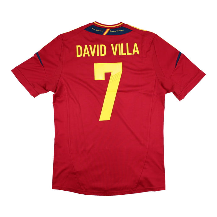 Spain 2012-13 Home Shirt (M) David Villa #7 (Excellent)