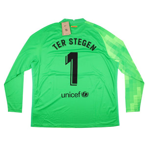 Barcelona 2021-22 GK Away Long Sleeve Shirt (ter Stegen #1) (2XL) (Mint)_0