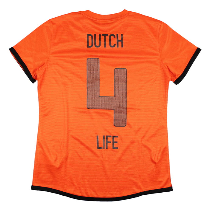 Holland 2012-13 Home Shirt (Dutch #4 Life) (Womens M) (Mint)