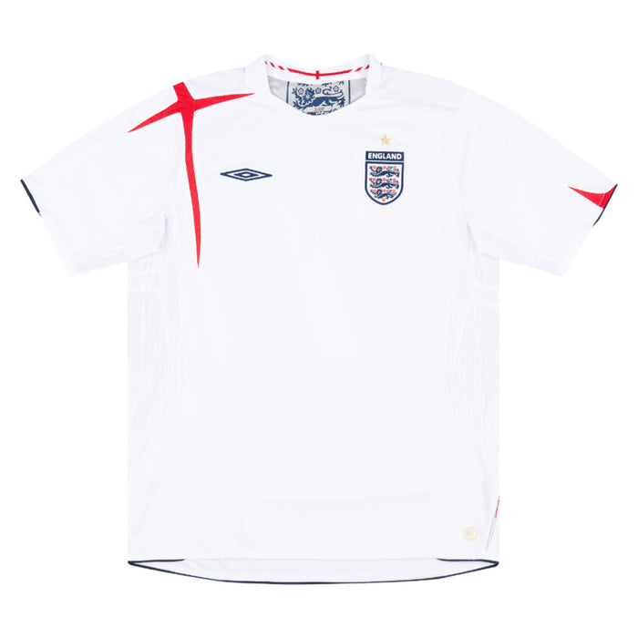 England 2005-07 Home Shirt  (L) (Very Good)