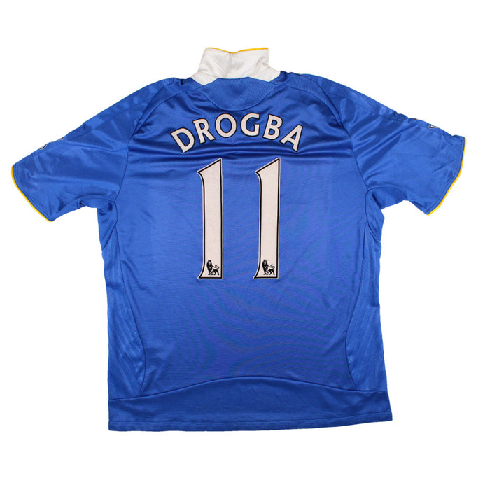 Chelsea 2008-09 Home Shirt (XL) Drogba #11 (Fair)