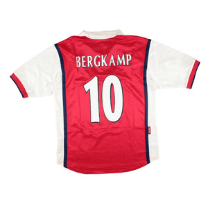 Arsenal 1998-99 Home Shirt (XLB) Bergkamp #10 (Very Good)_0