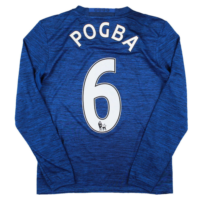 Manchester United 2016-17 Away Long Sleeve Shirt (11-12 (LB)) Pogba #6 (Excellent)