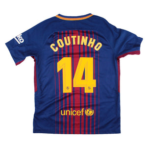 Barcelona 2017-18 Home Shirt (MB) Coutinho #14 (BNWT)_0