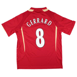 Liverpool 2005-06 Retro European Home Shirt (L) Gerrard #8 (BNWT)_0