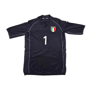 Italy 2000-02 Goalkeeper Home Shirt (M) Buffon #1 (Excellent)_1