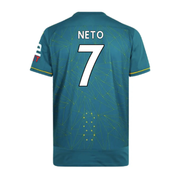 Wolves 2022-23 Pro Away Shirt (Sponsorless) (L) Neto #7 (Excellent)