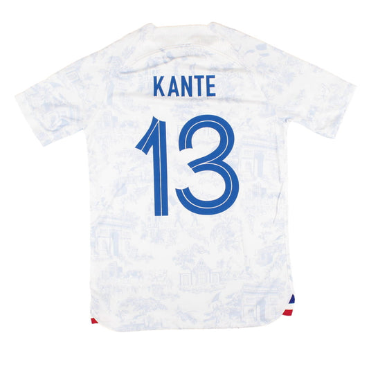 France 2022-23 Away Shirt (Medium Boys) Kante #13 (Mint)_0