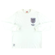 1966 Inglaterra Umbro Camiseta de casa reedición #6 Manga Larga XL