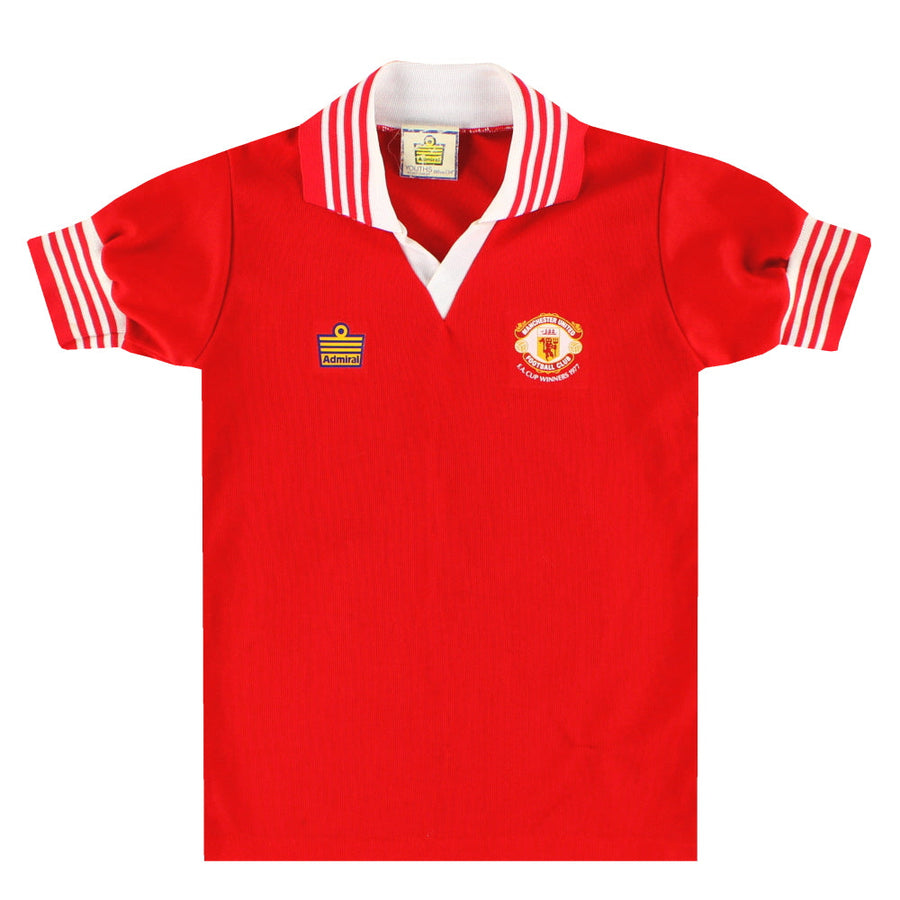 1977-80 Manchester United Admiral 'Campeones FA Cup' Camiseta Local J