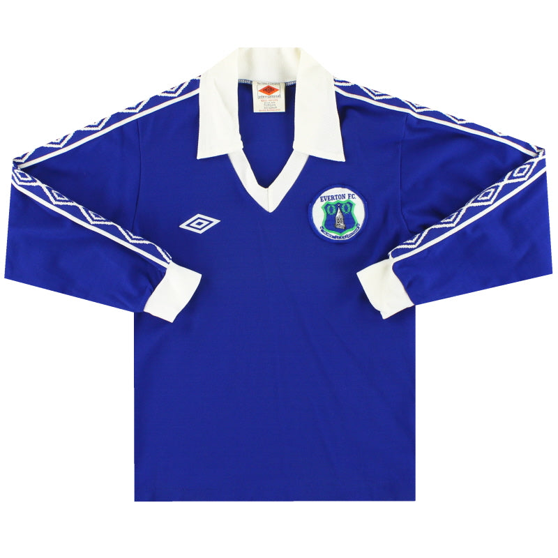Camiseta Umbro del Everton de local manga larga 1978-79