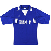 1978-79 Schalke Erima Camiseta de local Manga Larga M
