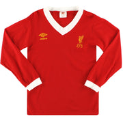 1979-82 Liverpool Umbro Camiseta Local Manga Larga *Impecable*
