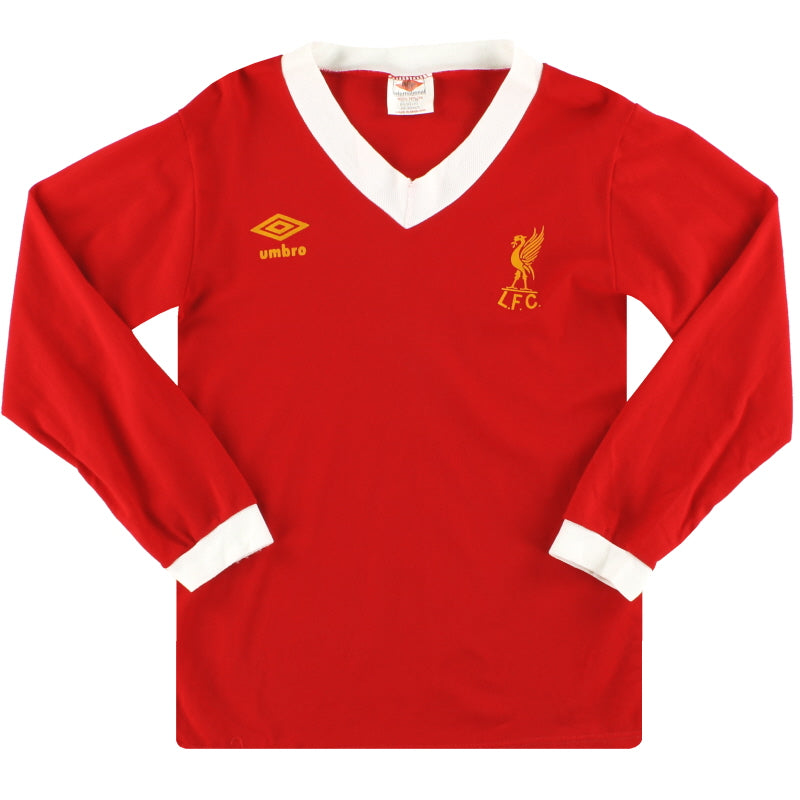 1979-82 Liverpool Umbro Camiseta Local Manga Larga *Impecable*