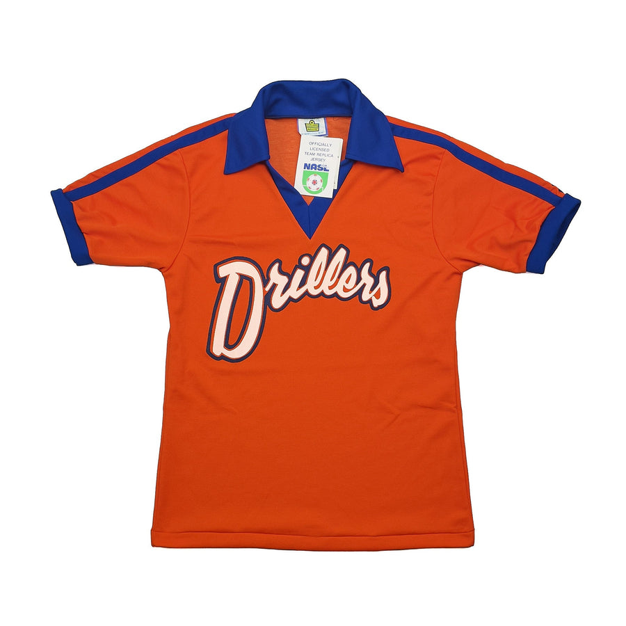 1979/82 Edmonton Drillers *BNWT* Camiseta Local (M) Admiral NASL