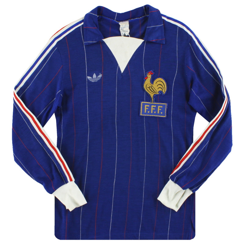 1980-82 Francia adidas Camiseta Local Manga Larga J