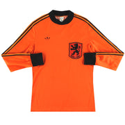 1980-82 Holanda adidas Camiseta Local Manga Larga M