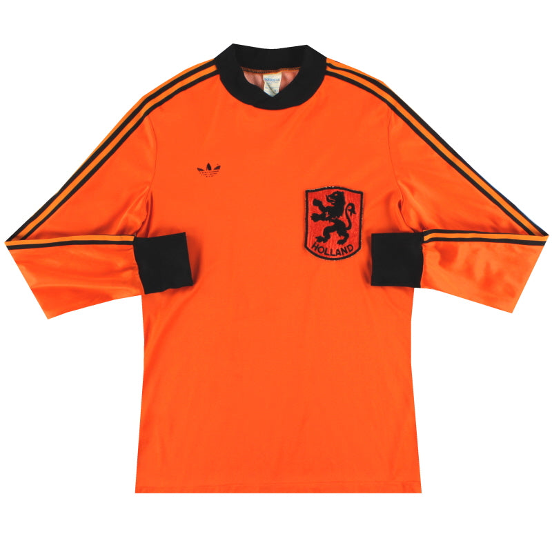 1980-82 Holanda adidas Camiseta Local Manga Larga M