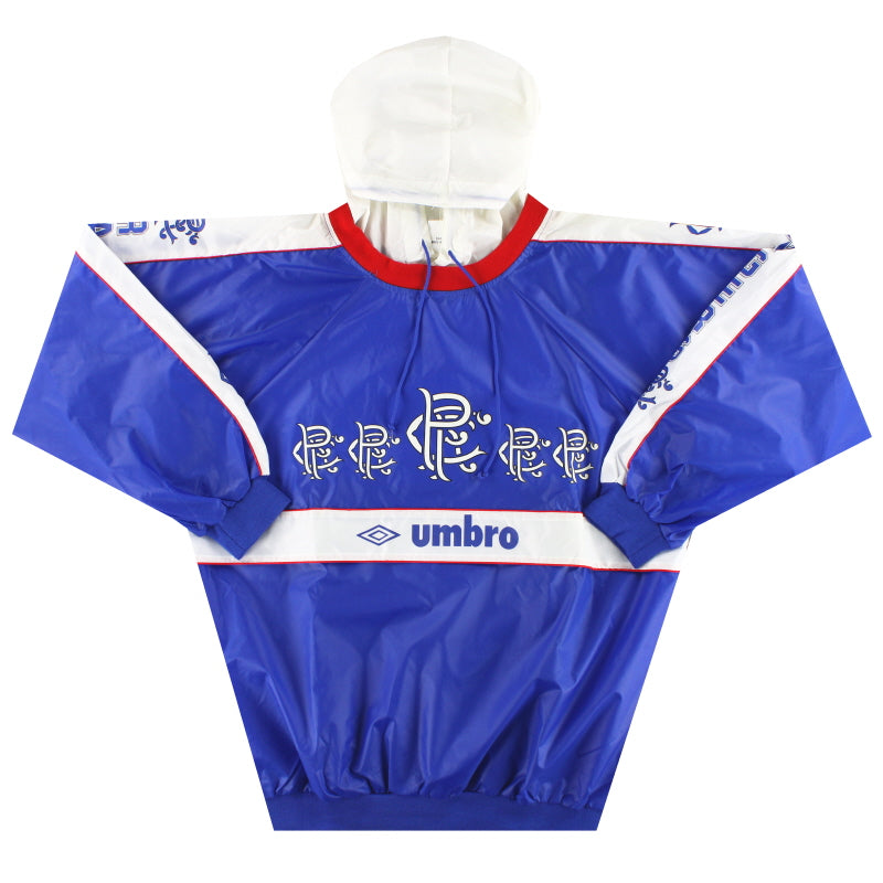 Cortavientos Umbro de los Rangers de la década de 1980 *Como Nuevo* Talla XL