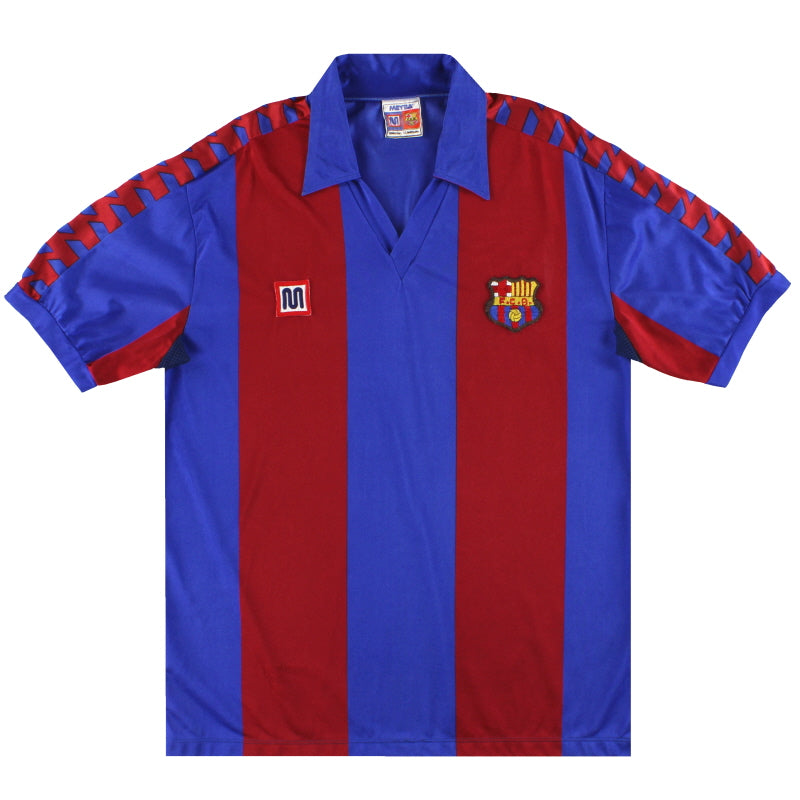 Camiseta de local Meyba del Barcelona 1982-89 - Talla XS