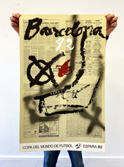 1982 Barcelona Copa Mundial de Fútbol España Impresión Original