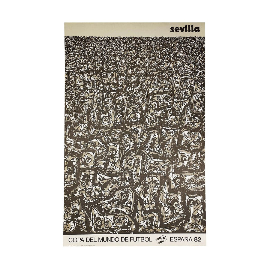 1982 Sevilla Copa Del Mundo De Futbol España Impresión Original