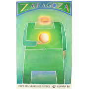 Póster original de la Copa Mundial de 1982 España (Zaragoza)