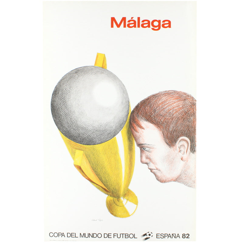 Póster original de la Copa del Mundo de España 1982 (Málaga)