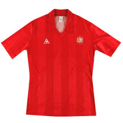 Camiseta local Le Coq Sportif de España 1984-86 *Como Nueva* L