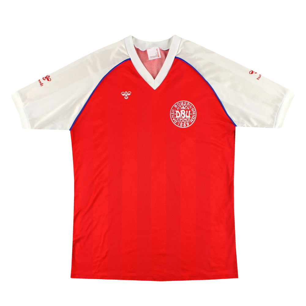 1984-86 Denmark Hummel Home Shirt L