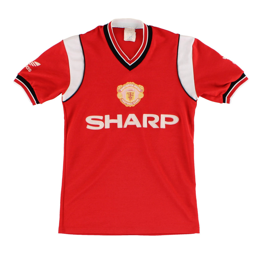 1984-86 Manchester United adidas Home Shirt L.Boys