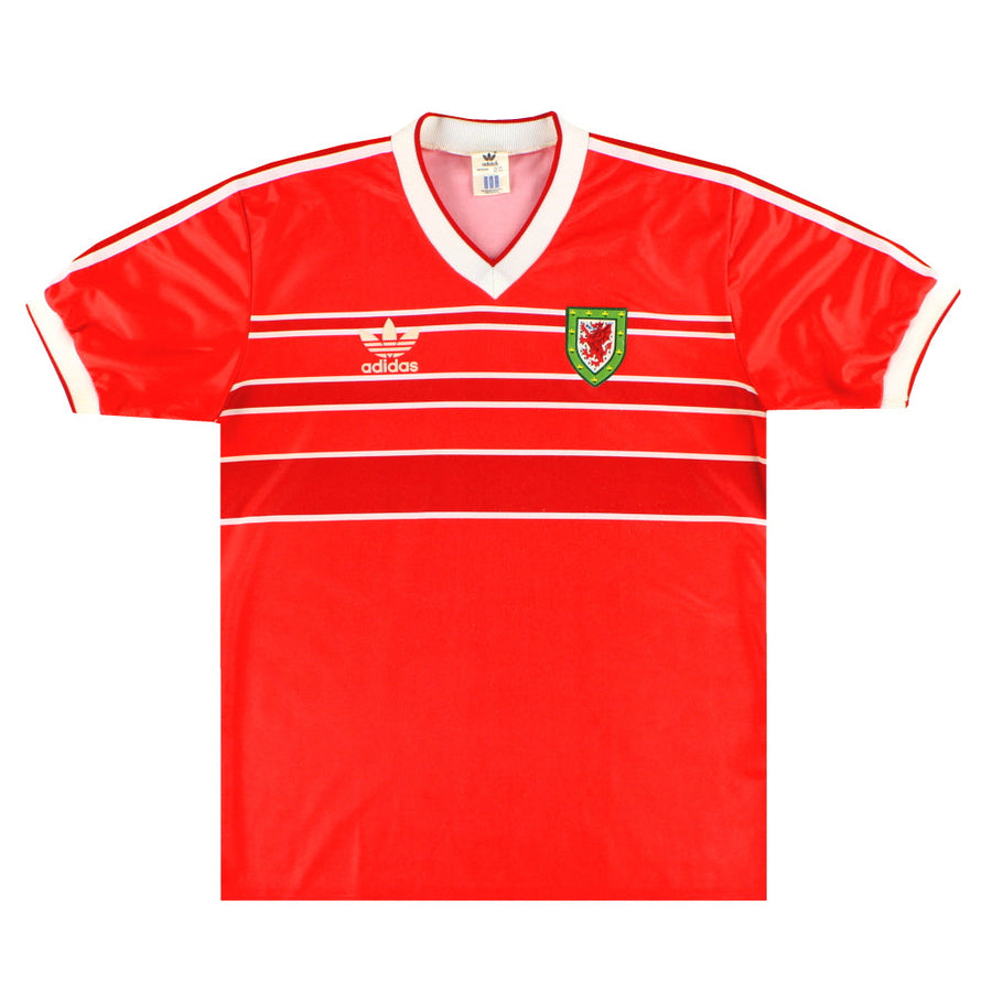 1984-86 Gales adidas Camiseta Local M