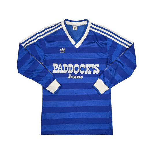 1985/86 Schalke L/S Home Shirt (S) Adidas