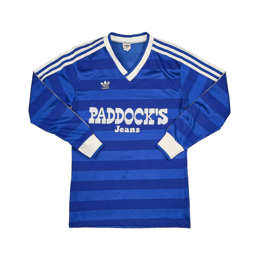 Camiseta de manga larga de local del Schalke 1985/86 (Talla S) Adidas