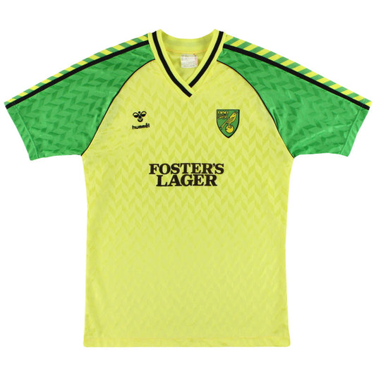 1986-87 Norwich Hummel Home Shirt M