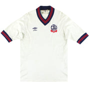 1986-88 Bolton Umbro Camiseta Local de Jugador Talla L