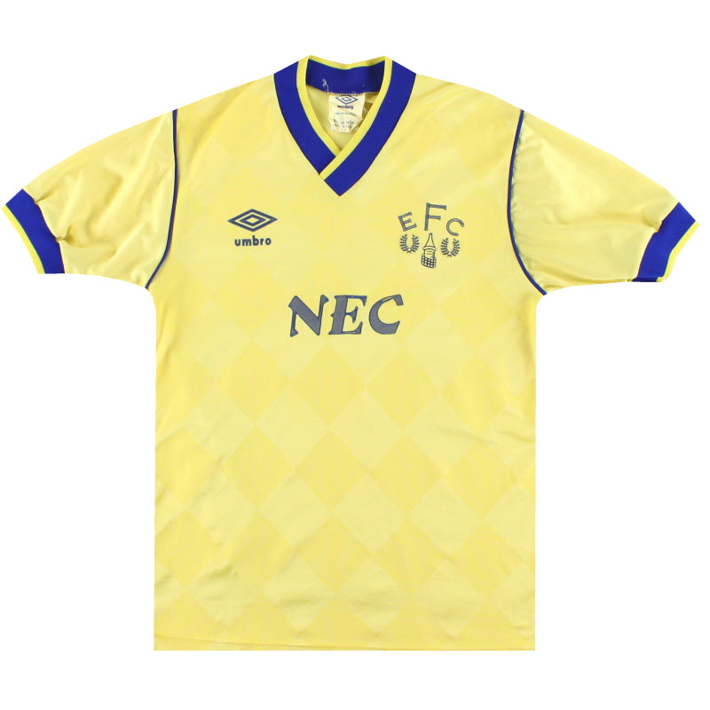 Camiseta de visitante Umbro del Everton 1986-88 Talla S