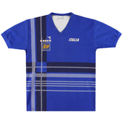 1986-88 Camiseta de entrenamiento de jugador de Italia Talla L