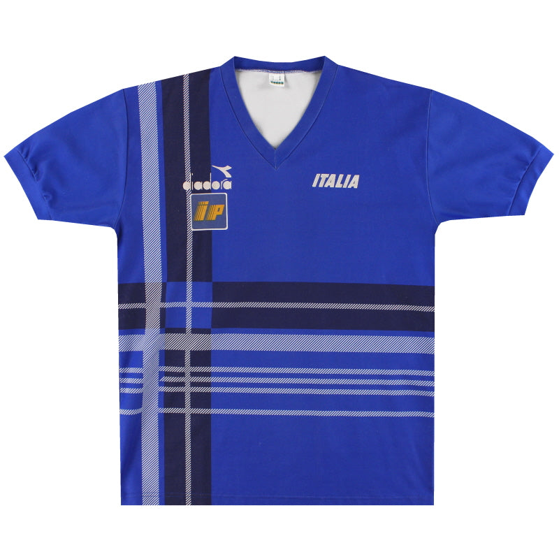 1986-88 Camiseta de entrenamiento de jugador de Italia Talla L