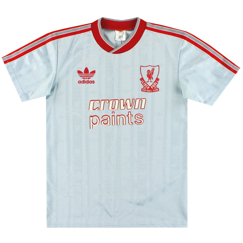 Camiseta de visitante adidas del Liverpool 1987-88 L