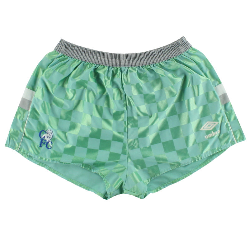 1987-89 Chelsea Umbro Pantalones Cortos de Visitante M