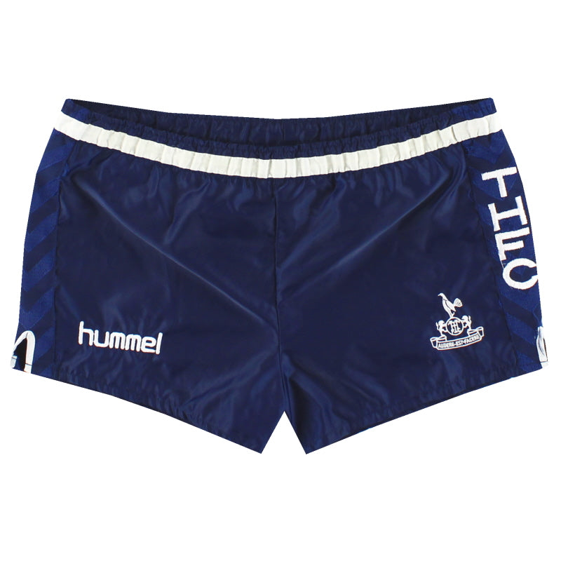 1987-89 Tottenham Hummel Pantalones Cortos Local Talla S