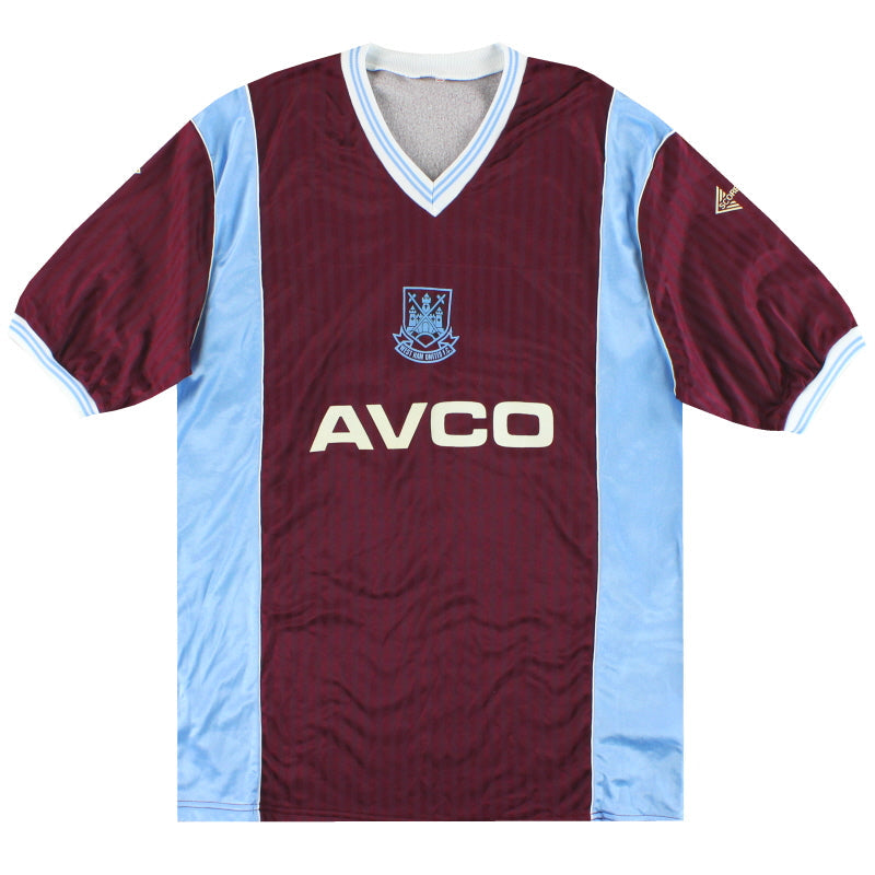 Camiseta local West Ham Scoreline 1987-89 L