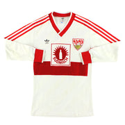 Camiseta Local Adidas Stuttgart 1987-89 Manga Larga Talla S