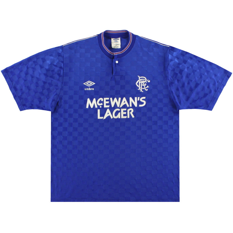 Camiseta local Umbro de los Rangers, 1987-90, Talla S
