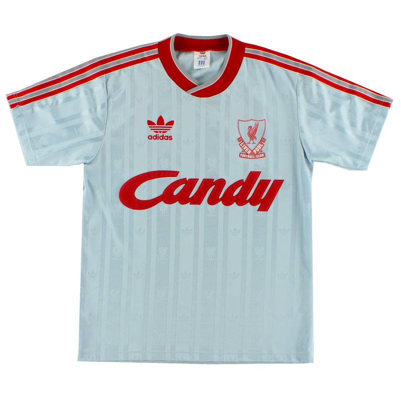 Camiseta adidas de Visitante del Liverpool 1988-89 Talla S