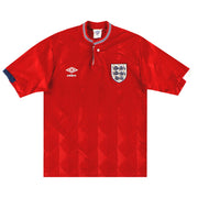 1988-90 Inglaterra Umbro Camiseta Visitante *Impecable* S
